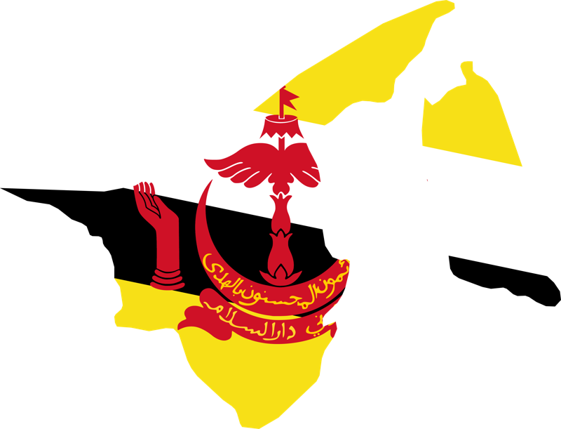 földgolyó Brunei Darussalam
