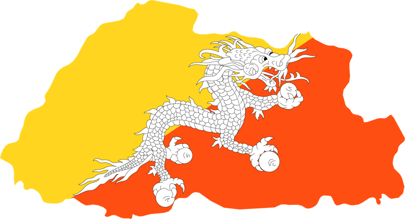 földgolyó Bhután