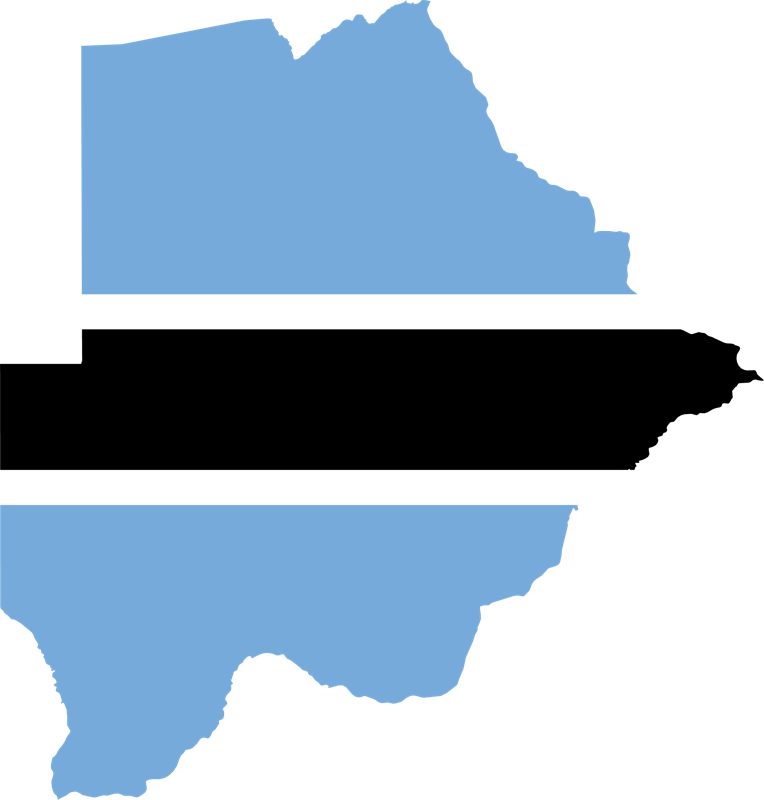 földgolyó Botswana