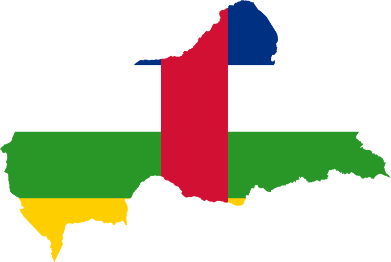 földgolyó Közép-afrikai Köztársaság