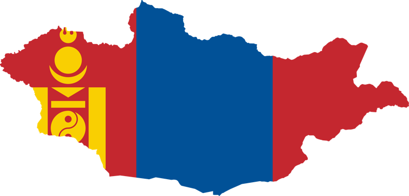 földgolyó Mongólia