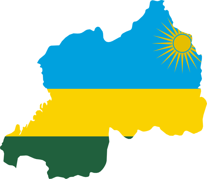földgolyó Ruanda