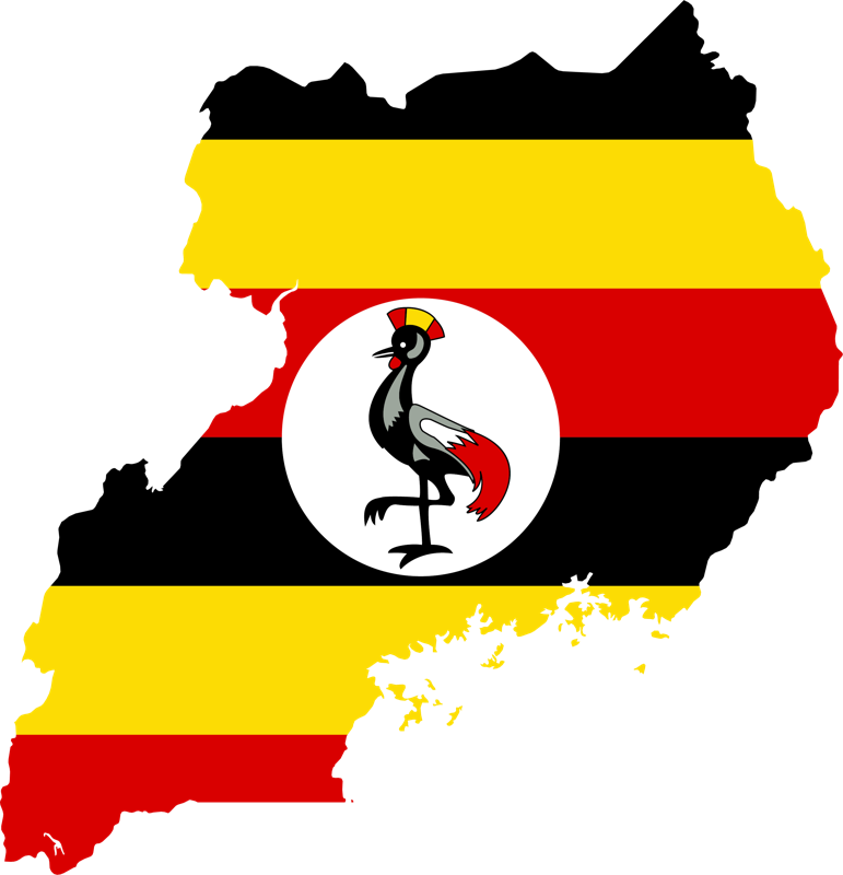földgolyó Uganda